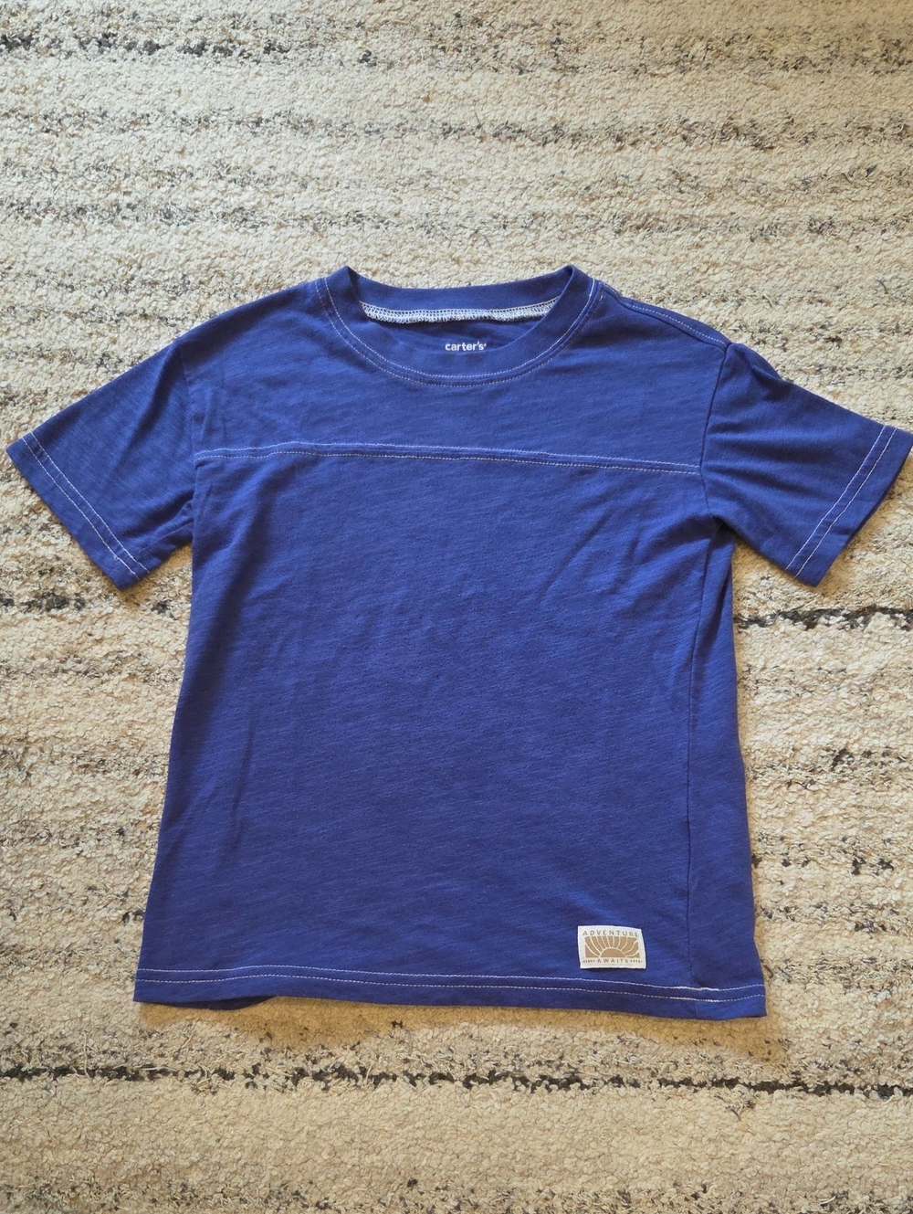 Carter's Royal Blue Short-Sleeve Tee with White Contrast Stitching 4T